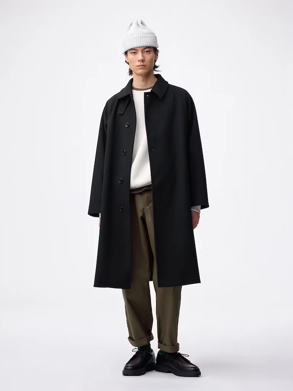 COZY MELTON Balmacaan Coat