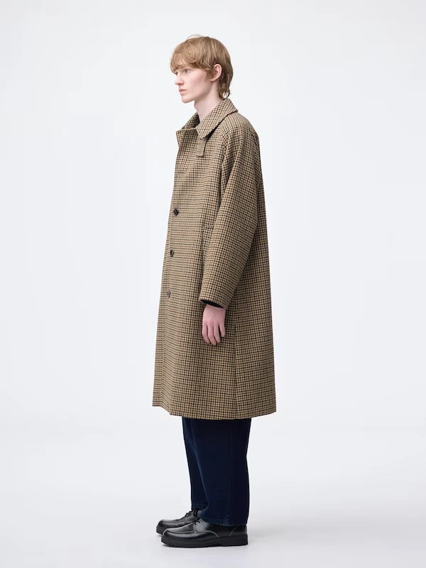 COZY MELTON Balmacaan Coat