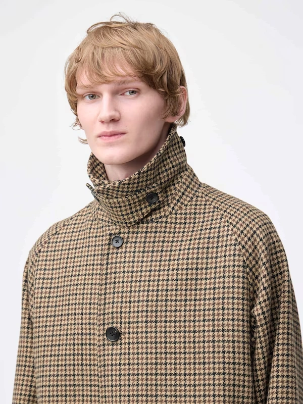 COZY MELTON Balmacaan Coat