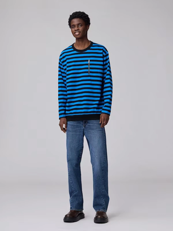 Zip Pocket Striped T-Shirt | Long | UNDERCOVER 3 Zip Pocket Striped T-Shirt | Long | UNDERCOVER