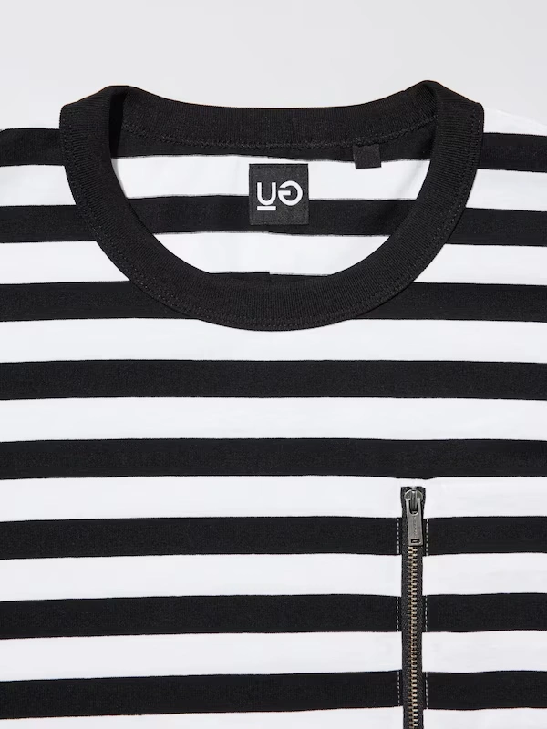 Zip Pocket Striped T-Shirt | Long | UNDERCOVER 6 Zip Pocket Striped T-Shirt | Long | UNDERCOVER