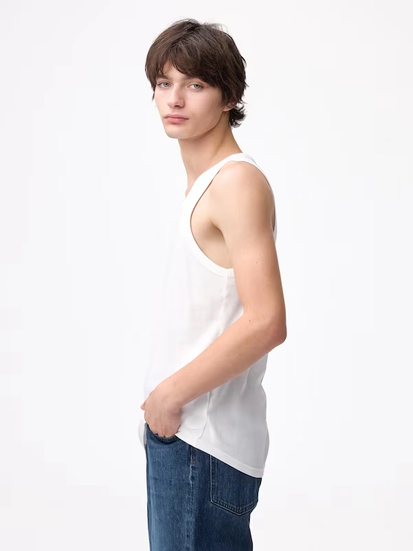 Cotton Color Ribbed Tank Top 3 Cotton Color Ribbed Tank Top