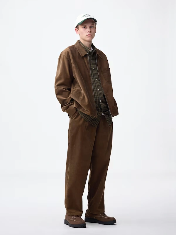 Corduroy Zip-Up Shirt Jacket