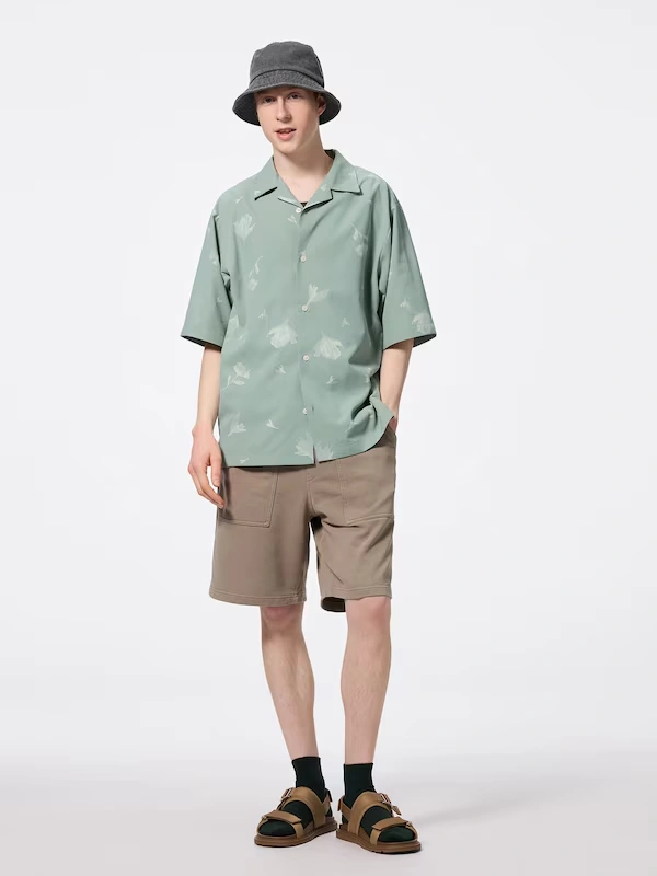 Open Collar Shirt | HalfSlv | Flower