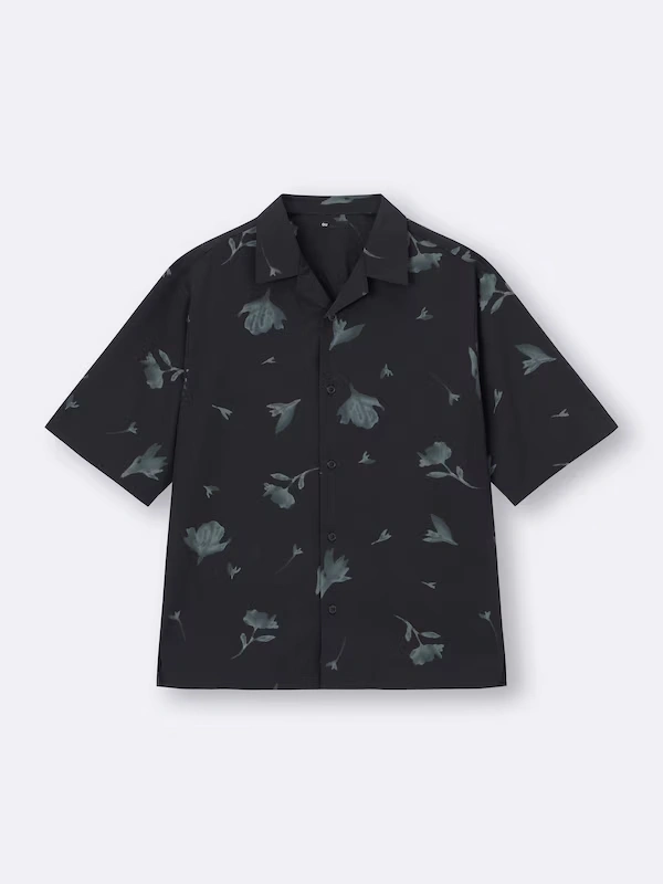 Open Collar Shirt | HalfSlv | Flower 7 Open Collar Shirt | HalfSlv | Flower