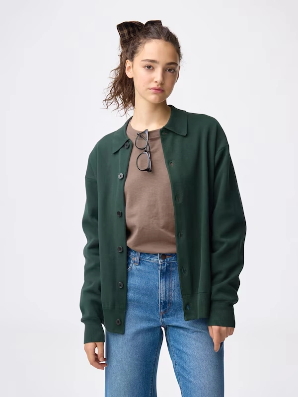 Milano Ribbed Polo Cardigan