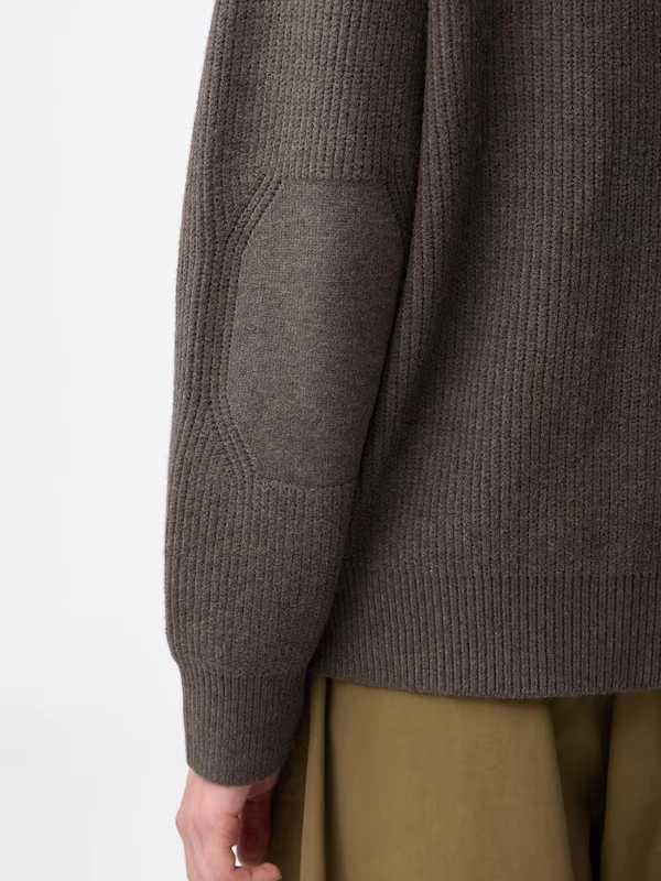 Rib Stitched Full-Zip Knitted Jacket 5 Rib Stitched Full-Zip Knitted Jacket