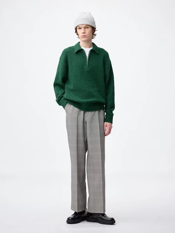 Puff Knit Half-Zip Pullover 3 Puff Knit Half-Zip Pullover