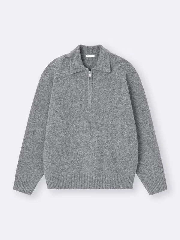 Puff Knit Half-Zip Pullover 6 Puff Knit Half-Zip Pullover