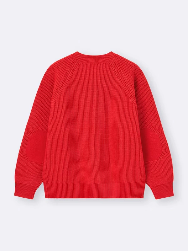 Rib Stitched Crew Neck Sweater 6 Rib Stitched Crew Neck Sweater