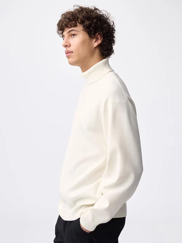 Milano Ribbed Turtleneck Sweater