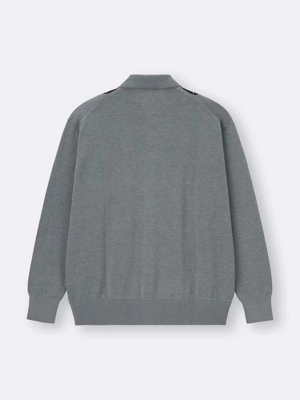 Knitted Polo Cardigan | Argyle 6 Knitted Polo Cardigan | Argyle