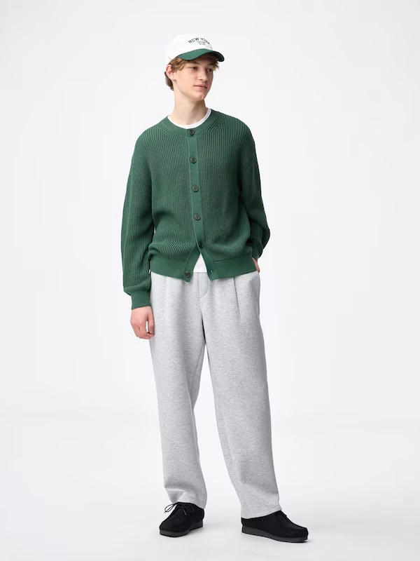 Lily Yarn Crew Neckcardigan