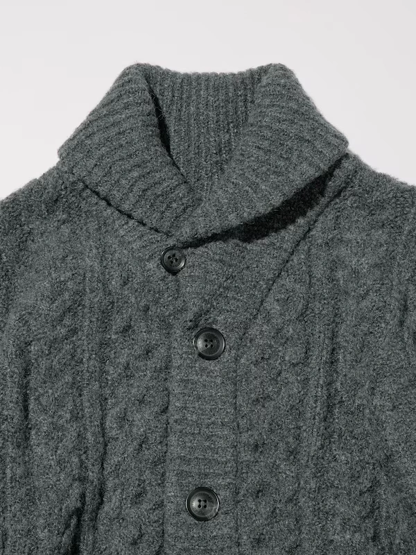 Cable Shawl Collar Cardigan | ENGINEERED GARMENTS