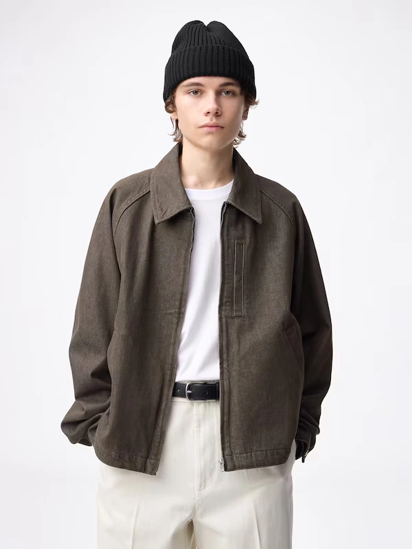 Cotton Zip Up Jacket