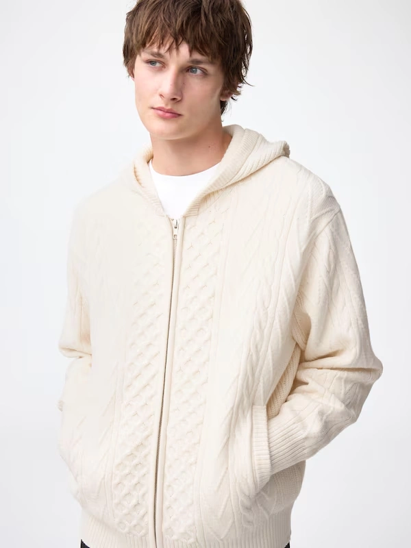 Cable Full-Zip Hoodie