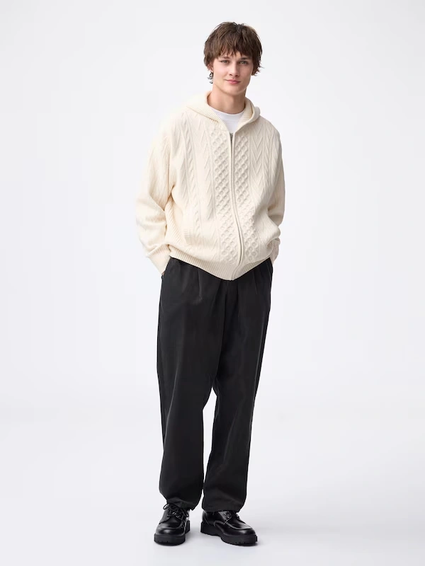 Cable Full-Zip Hoodie