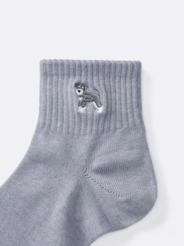 Ankle Socks | Embroidery 3 Ankle Socks | Embroidery