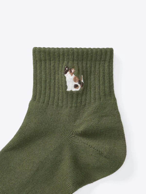 Ankle Socks | Embroidery 4 Ankle Socks | Embroidery
