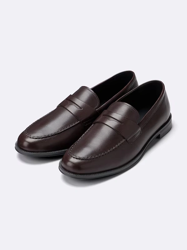 Leather Flat Loafers