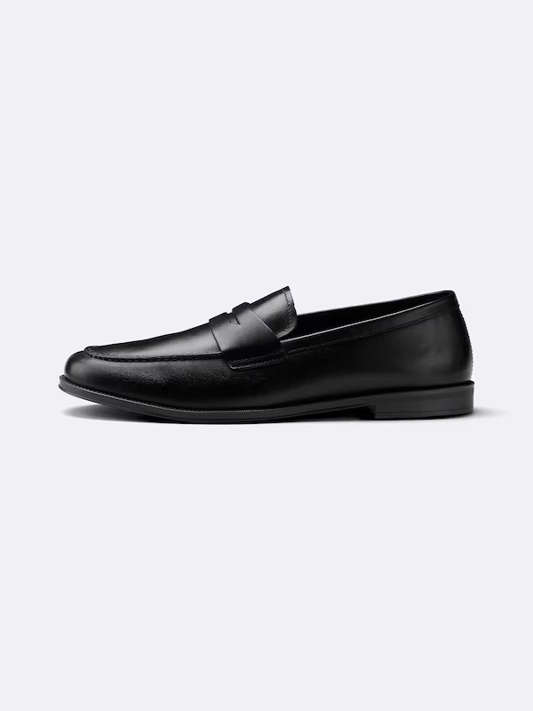 Leather Flat Loafers