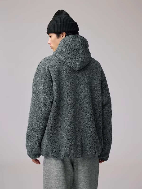 Faux Shearling Fleece Snap Hoodie | ENGINEERED GARMENTS 5 Faux Shearling Fleece Snap Hoodie | ENGINEERED GARMENTS