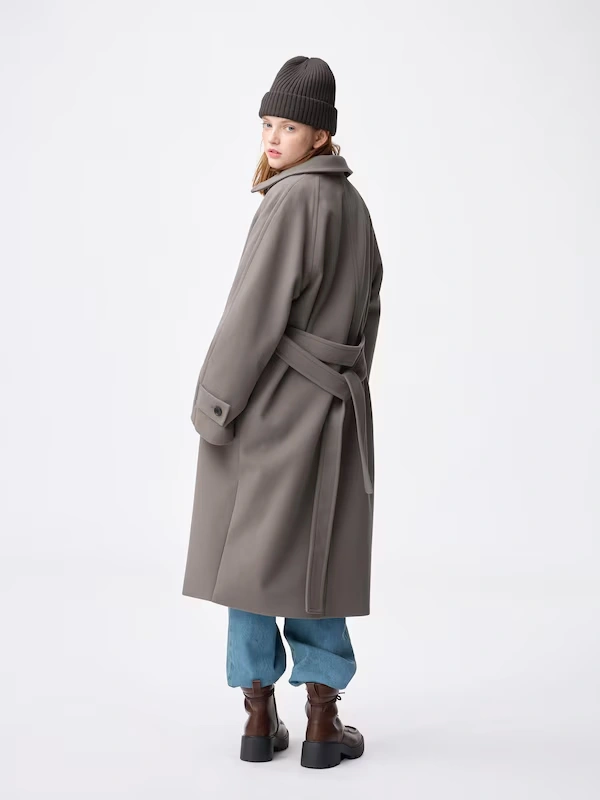 COZY MELTON Balmacaan Coat 4 COZY MELTON Balmacaan Coat
