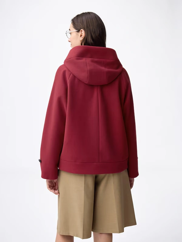 COZY MELTON Short Hoodie Coat 4 COZY MELTON Short Hoodie Coat