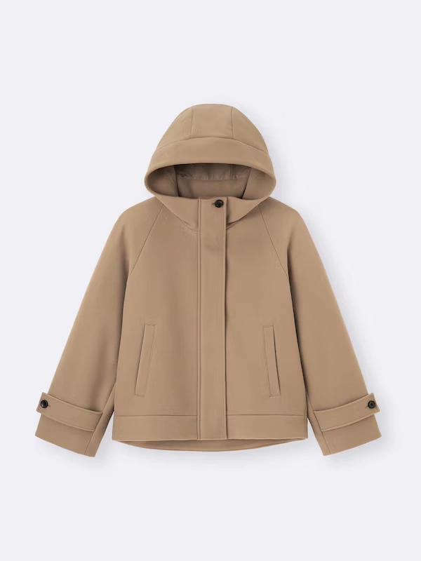 COZY MELTON Short Hoodie Coat 6 COZY MELTON Short Hoodie Coat