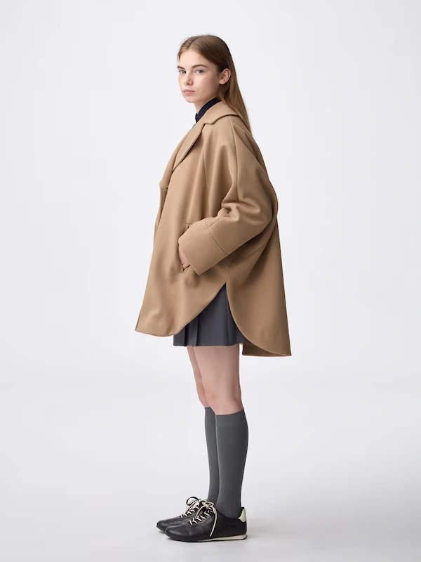 COZY MELTON Cape Coat