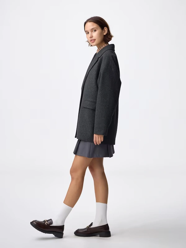 COZY MELTON Half Coat 3 COZY MELTON Half Coat