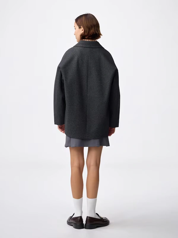 COZY MELTON Half Coat 4 COZY MELTON Half Coat