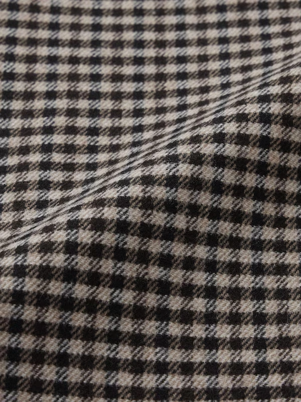 COZY MELTON Checked Cape Coat