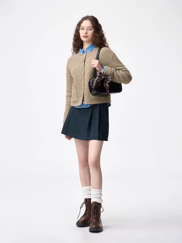 Tweedy Knitted Cardigan