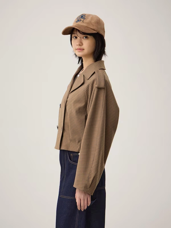 Short Trench Checked Coat | by rokh 3 Short Trench Checked Coat | by rokh