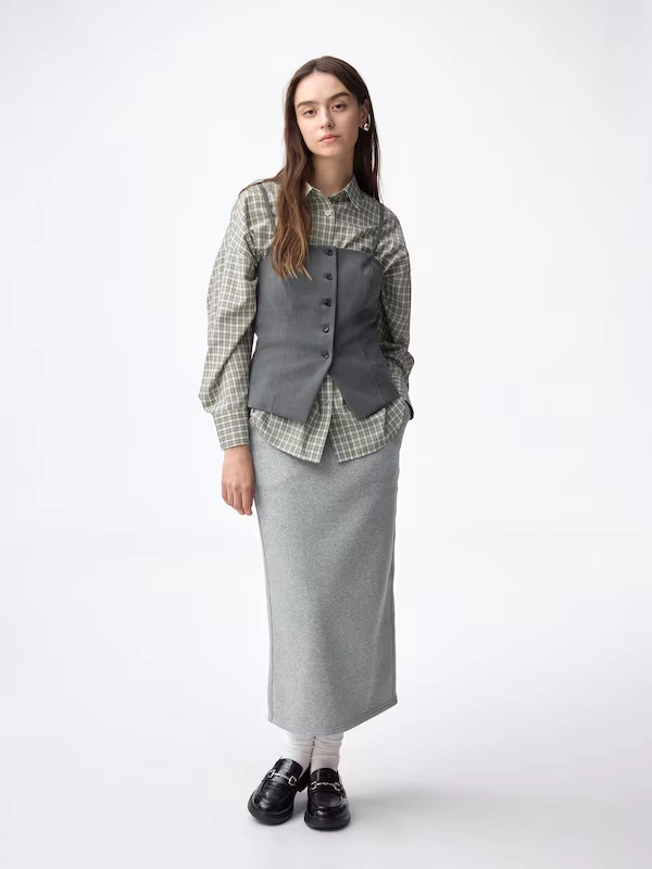 Heavy Weight Sweat Narrow Skirt