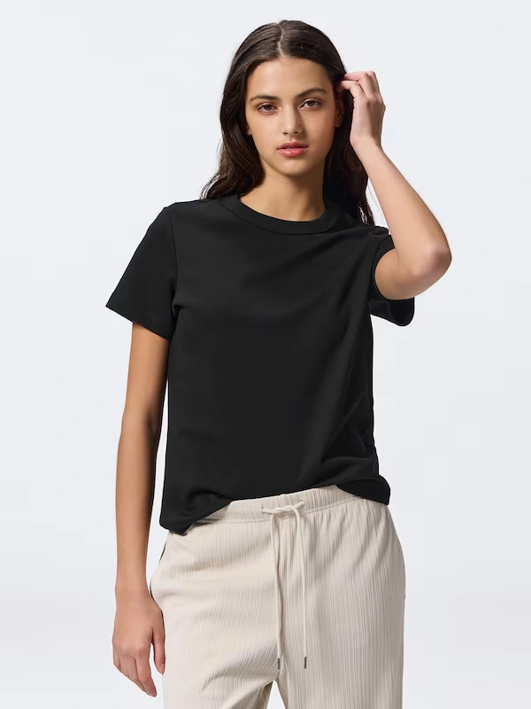 Cotton Smooth Crew Neck T-Shirt