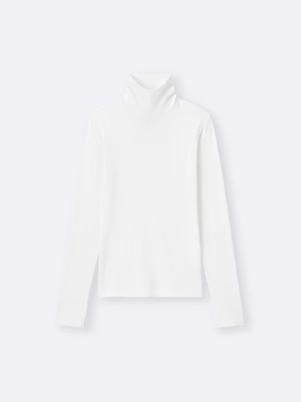 Warm Ribbed Turtleneck T-Shirt | Long 5 Warm Ribbed Turtleneck T-Shirt | Long