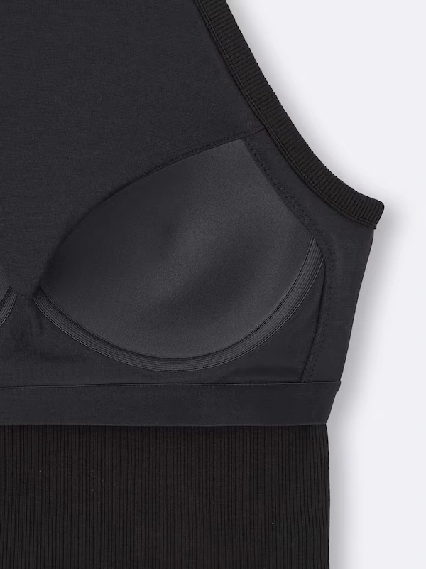 Bra-Feel Cropped Halter Neck Tank Top