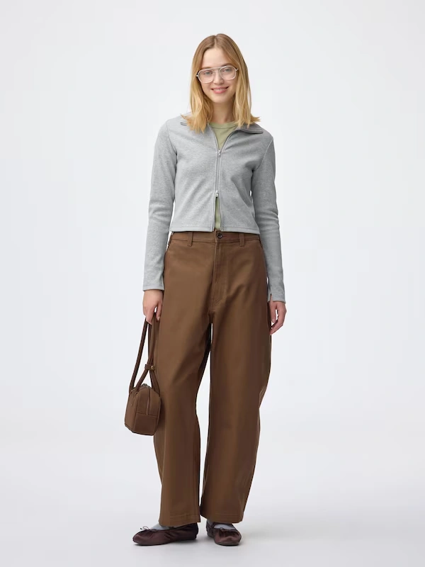 Ribbed Double-Zip Cardigan