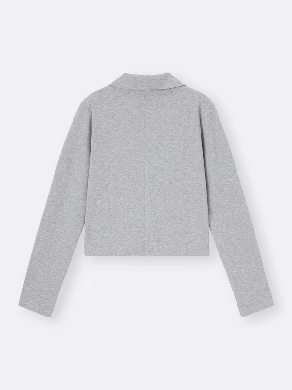 Ribbed Double-Zip Cardigan