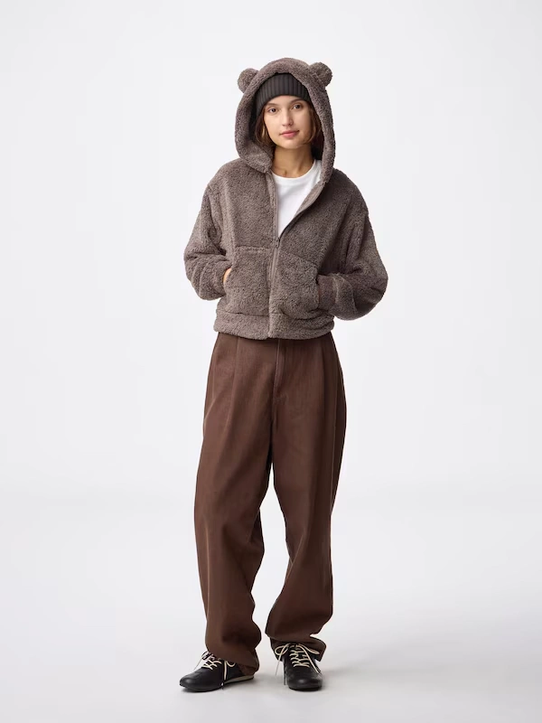 Marshmallow Feel Full-Zip Hoodie | Bear