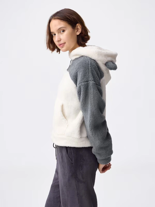 Marshmallow Feel Full-Zip Hoodie | Panda 3 Marshmallow Feel Full-Zip Hoodie | Panda