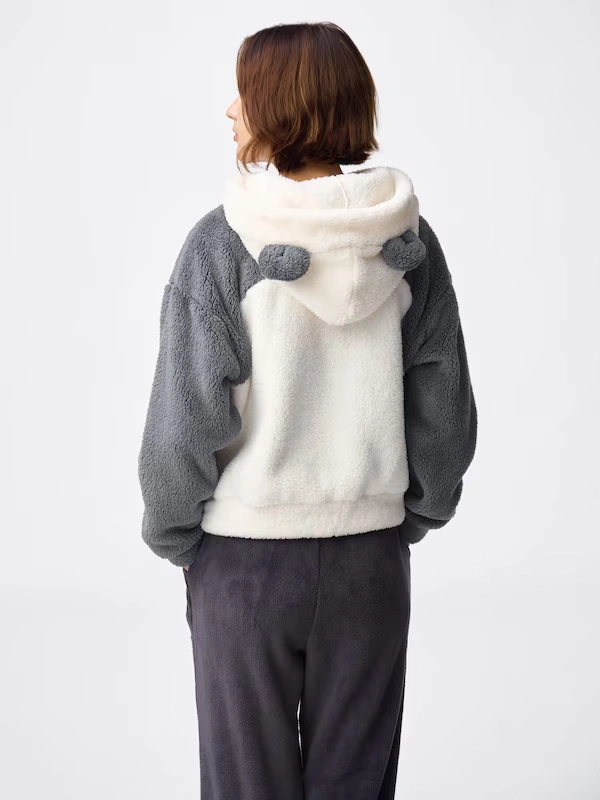 Marshmallow Feel Full-Zip Hoodie | Panda 4 Marshmallow Feel Full-Zip Hoodie | Panda