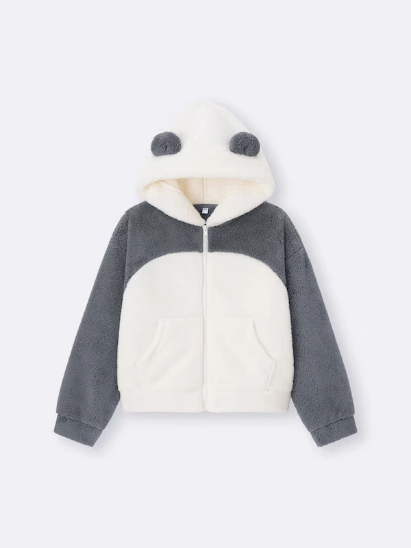 Marshmallow Feel Full-Zip Hoodie | Panda 5 Marshmallow Feel Full-Zip Hoodie | Panda
