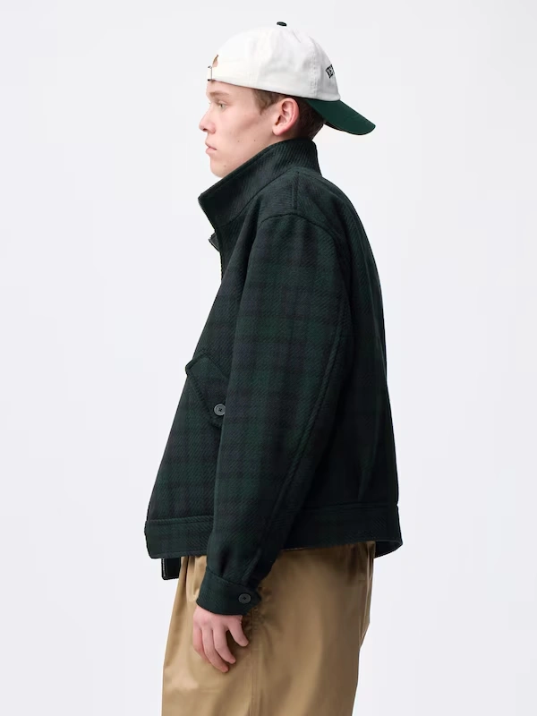 COZY MELTON Stand Zip Up Jacket 3 COZY MELTON Stand Zip Up Jacket