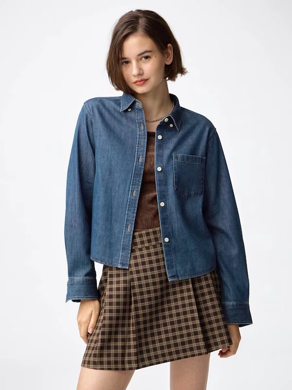 Denim Short Shirt