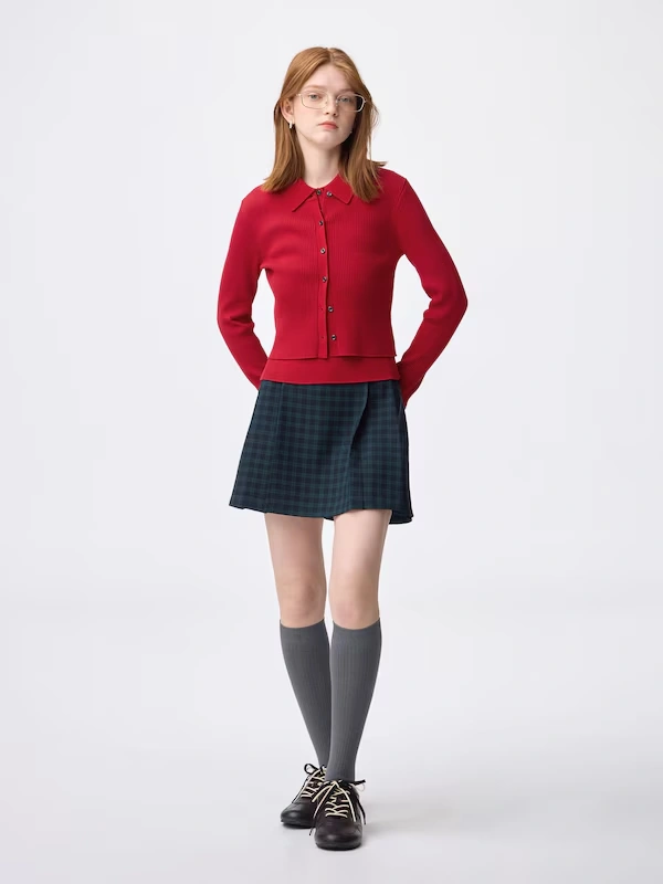 2 Piece Ribbed Knitted Polo Shirt | Sleeveless 4 2 Piece Ribbed Knitted Polo Shirt | Sleeveless