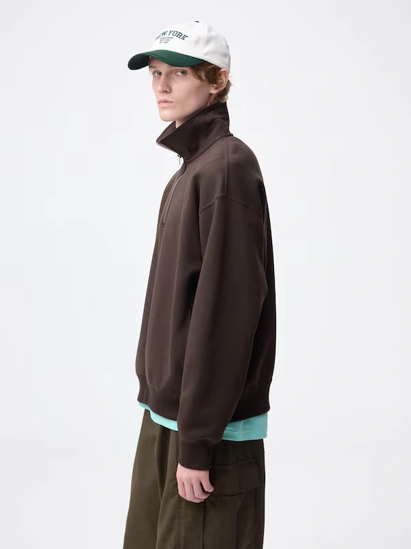 Heavy Weight Sweat Half-Zip Pullover 5 Heavy Weight Sweat Half-Zip Pullover