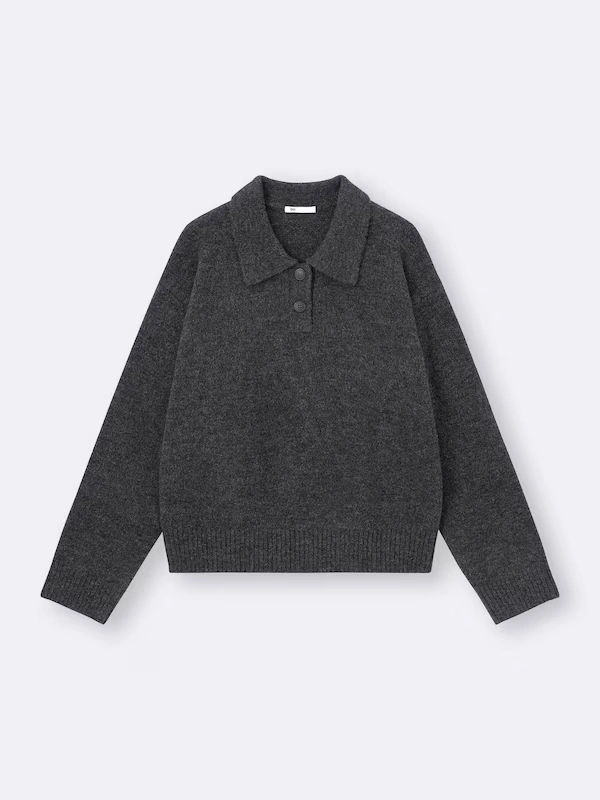 Puff Knit Polo Shirt